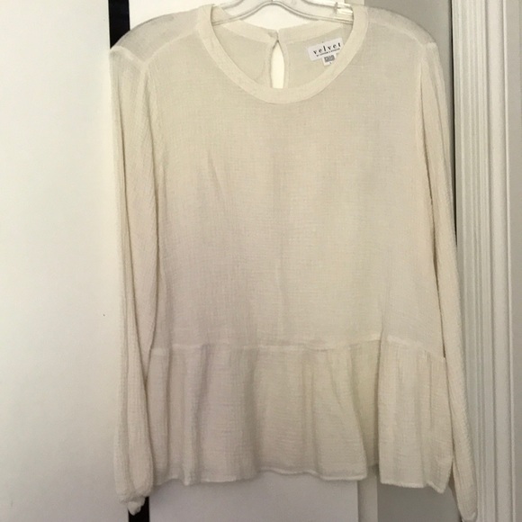 Velvet by Graham & Spencer Tops - Velvet by Graham and Spencer peplum blouse